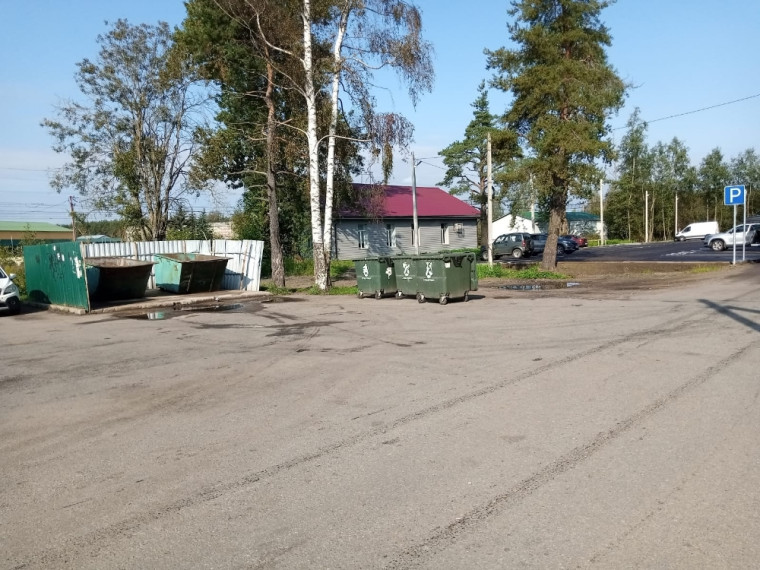 Сотрудниками БМУ "Токсовская служба заказчика" продолжается уборка.